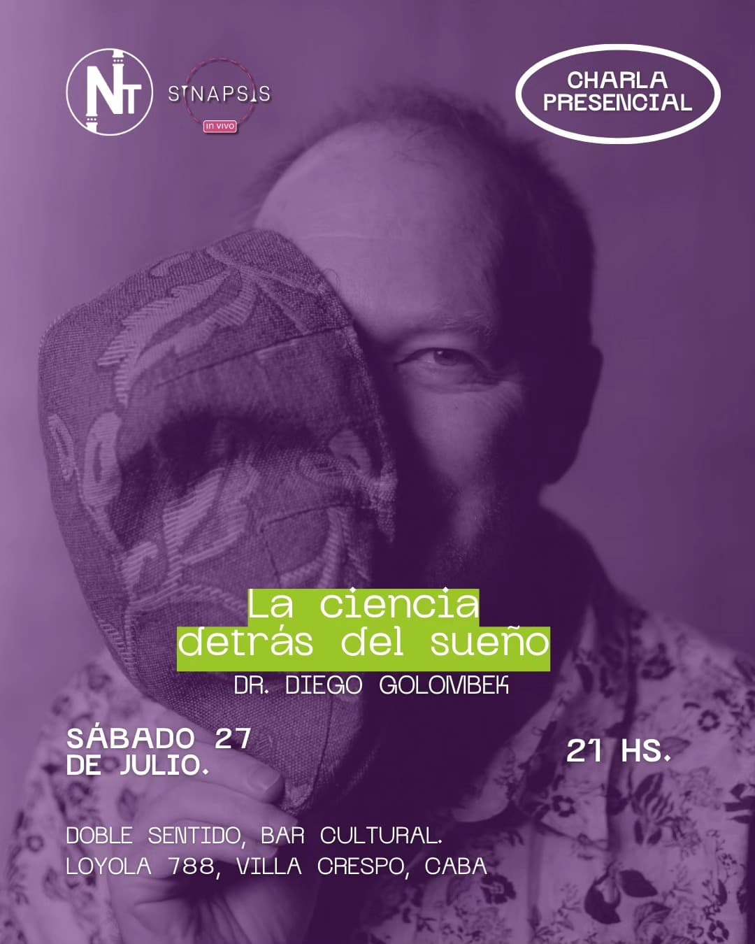 🎉 Vuelve el ciclo de charlas de Sinapsis en formato presencial! 🥳