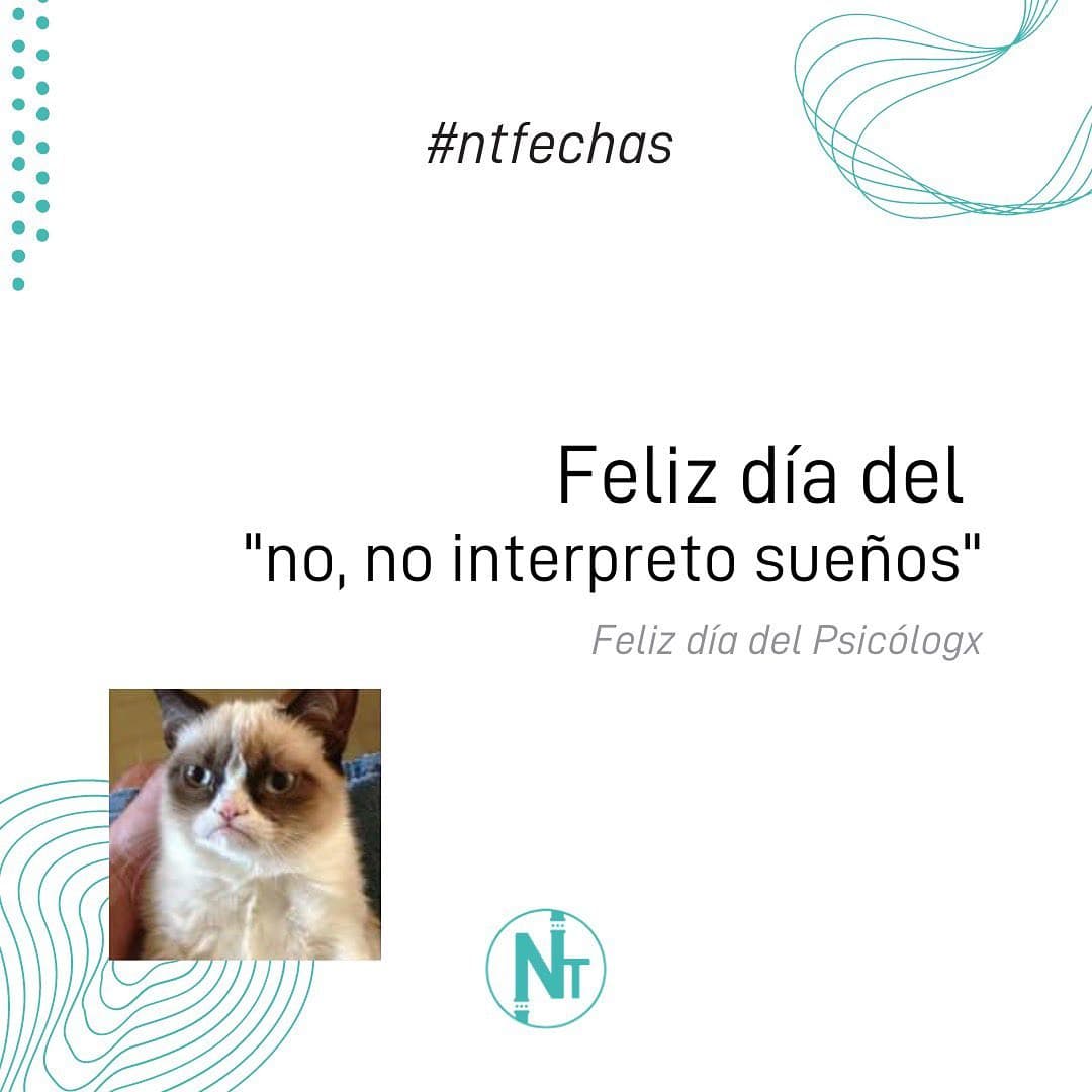 En el día de hoy NT les desea un muy feliz día a todxs los que temen la pregunta de 🤔 "y vos, ¿A qué te dedicas?", porqu