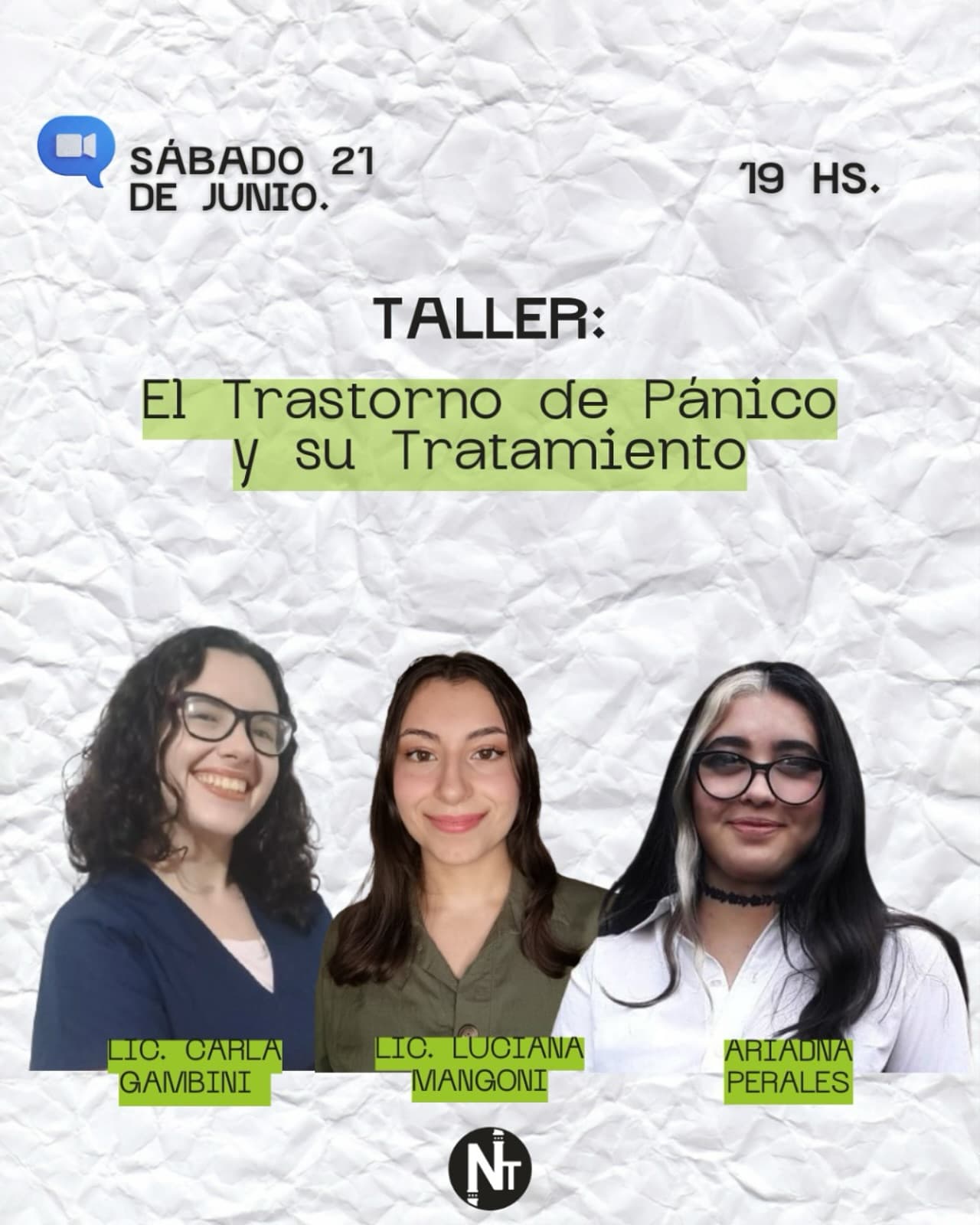 ¿Te interesa el Trastorno de Pánico y cómo abordarlo desde la TCC? 💡