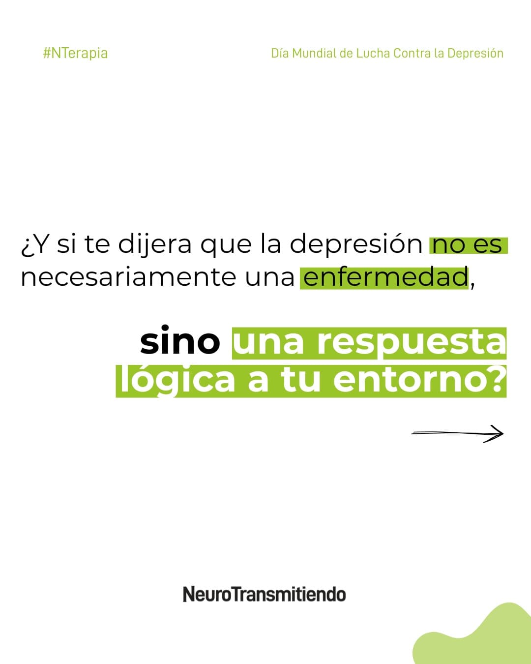 Hoy en el Día Mundial de la Lucha contra la Depresión es necesario hablar de lo que muchas veces se ignora: el contexto 