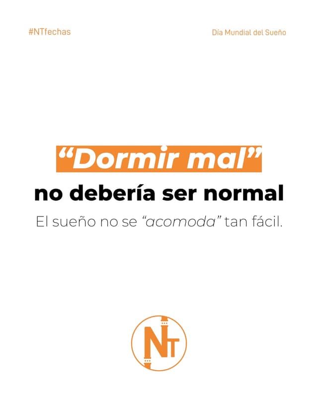 Día Mundial del Sueño en NT 💟