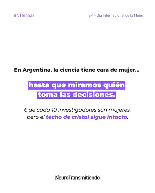 Hoy es 8 de marzo y, en lugar de flores, traemos datos. 📊💜