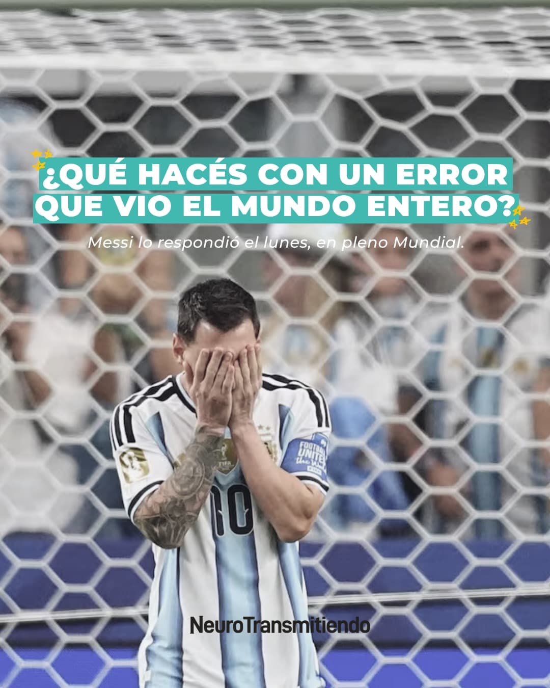 El lunes Lionel Messi nos mostró mucho sobre cómo puede funcionar la flexibilidad psicológica para ayudarnos a ir en la