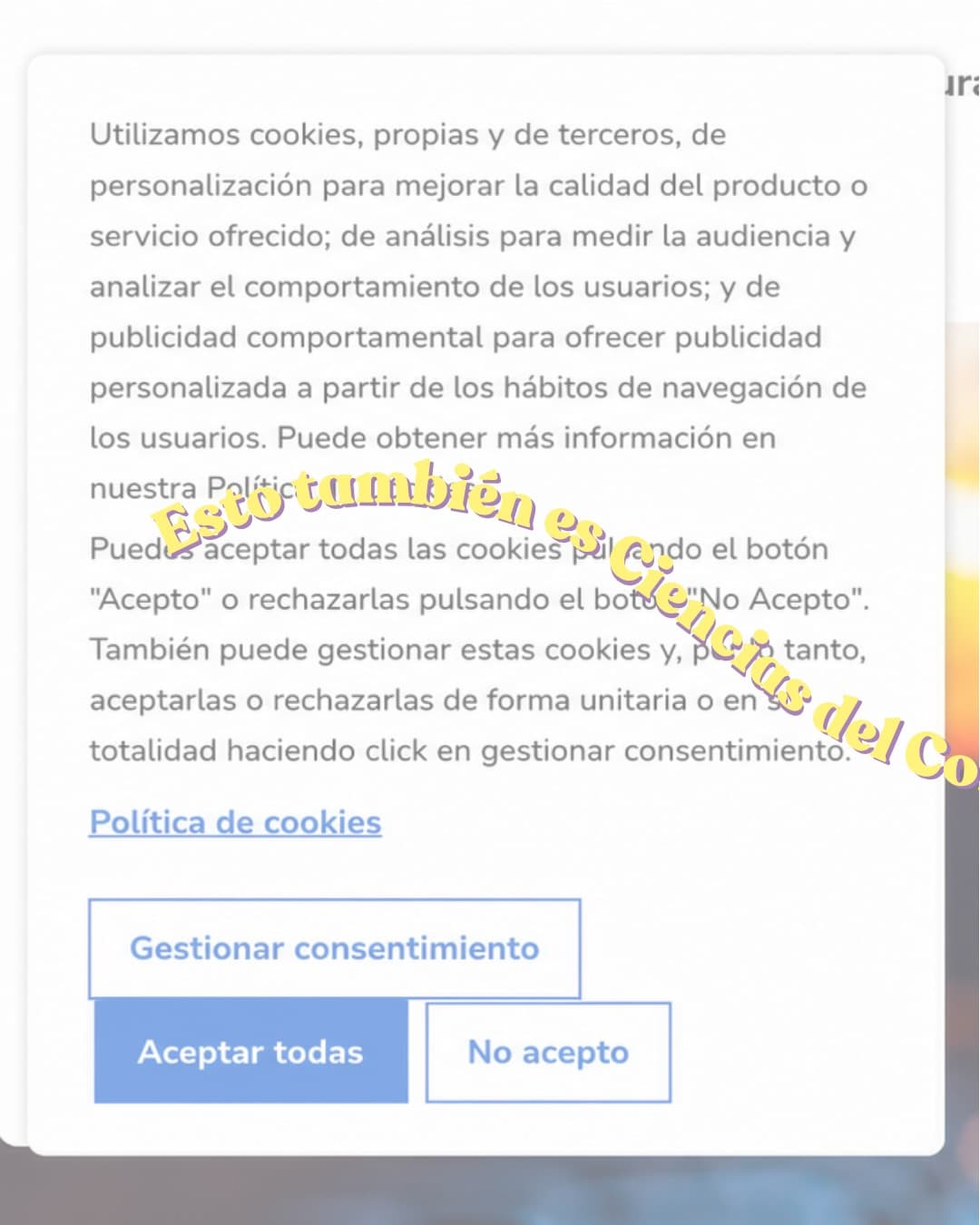 ¿Alguna vez pensaste que esto también es Ciencias del Comportamiento?